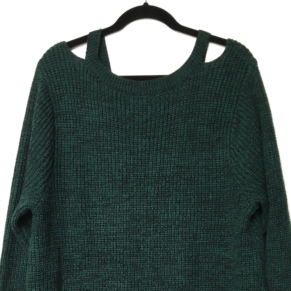 Torrid Marled Pullover Split Neck V Neck Knit Swe… - image 6